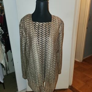 Elegant Gold and Black Women's Sweater